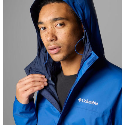 Jaket Gunung Pria Packable - Columbia Men’s Watertight II Jacket (Mountain Blue)