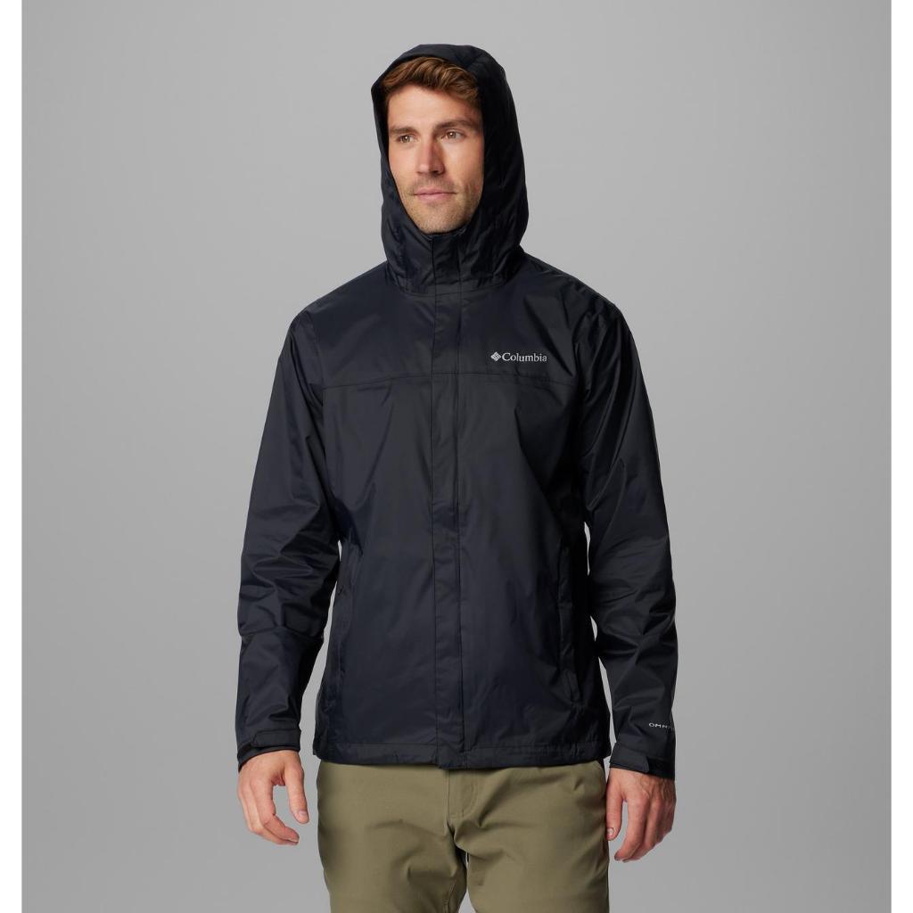 Jaket Gunung Pria Packable - Columbia Men’s Watertight II Jacket (Black)