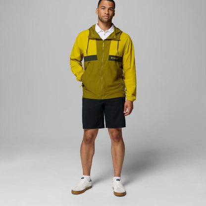 Jaket Oudoor Pria - Columbia Men's Spire Valley Hooded Windbreaker (Antique Moss)