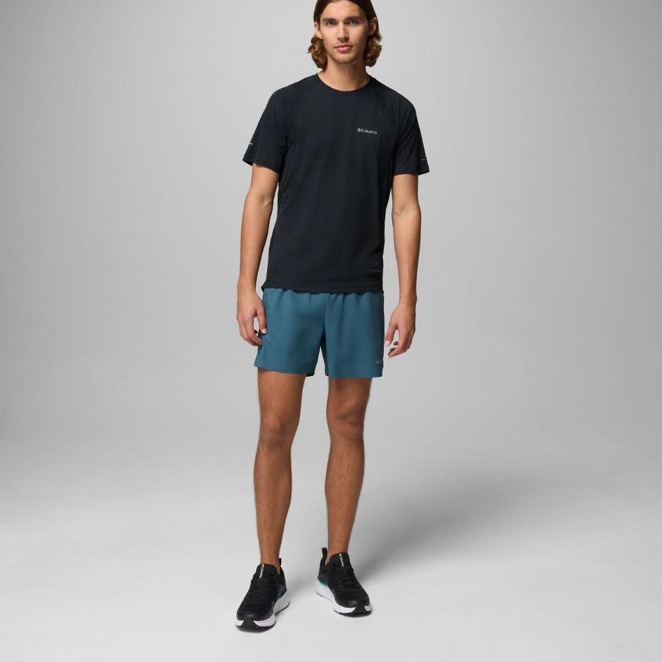 Kaos Olahraga Pria - Columbia Men's Stealth Spring Short Sleeve Shirt (Black)
