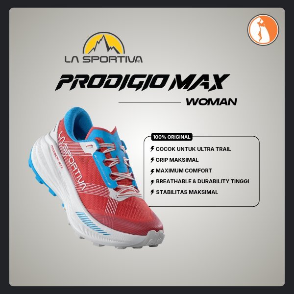 La Sportiva Prodigio Max Woman (Hibiscus/Malibu Blue) - Sepatu Ultra Trail Running