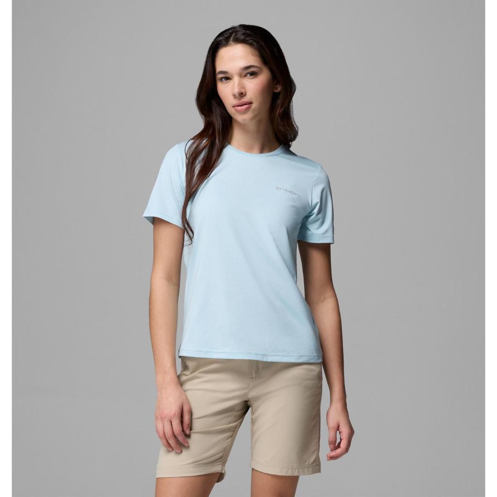 Columbia Women's Wild Springs Short Sleeve Shirt (Marine Light)