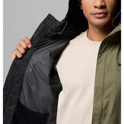 Jaket Gunung Pria Packable - Columbia Men’s Watertight II Jacket (Stone Green)