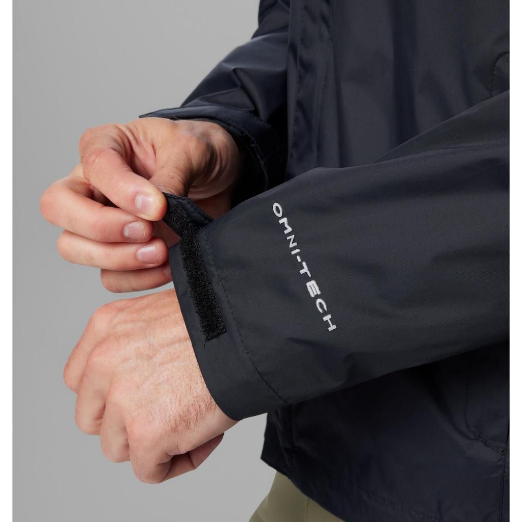 Jaket Gunung Pria Packable - Columbia Men’s Watertight II Jacket (Black)