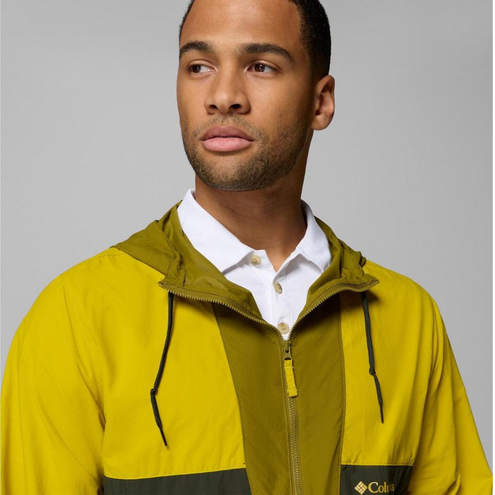 Jaket Oudoor Pria - Columbia Men's Spire Valley Hooded Windbreaker (Antique Moss)
