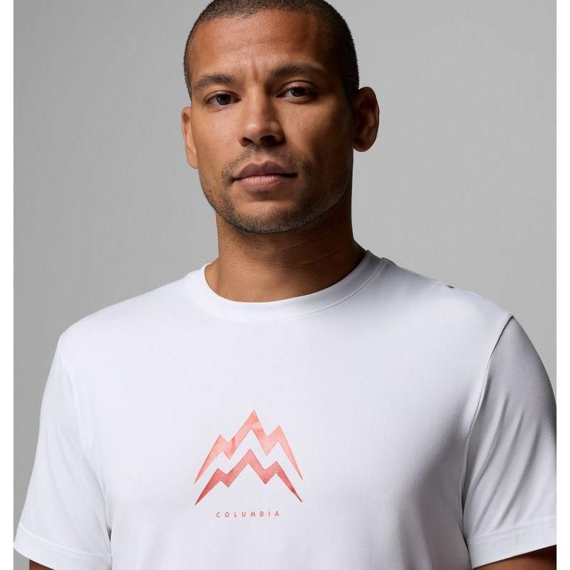 Kaos Outdoor Pria - Columbia Men's Parsons Point SS Graphic T-Shirt (White)