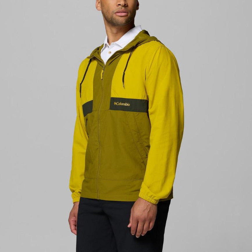 Jaket Oudoor Pria - Columbia Men's Spire Valley Hooded Windbreaker (Antique Moss)