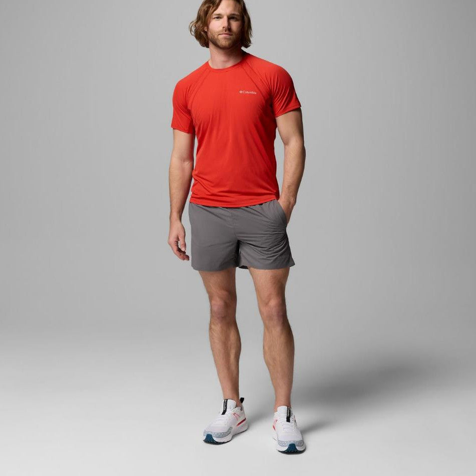 Kaos Olahraga Pria - Columbia Men's Stealth Spring Short Sleeve Shirt (Super Sonic)