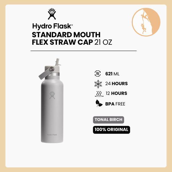 Hydro Flask Standard Mouth Flex Straw Cap 21oz/621ml - BIRCH