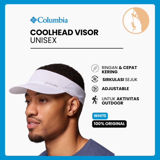 Topi Columbia Unisex Coolhead Visor (White)