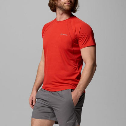 Kaos Olahraga Pria - Columbia Men's Stealth Spring Short Sleeve Shirt (Super Sonic)