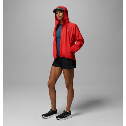 Jaket Gunung Outdoor Wanita - Columbia Women's Trailborne Jacket (Poppy Red)