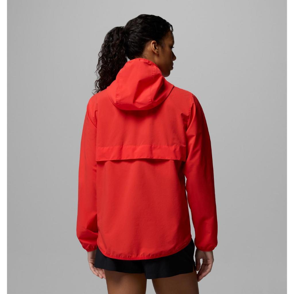Jaket Gunung Outdoor Wanita - Columbia Women's Trailborne Jacket (Poppy Red)