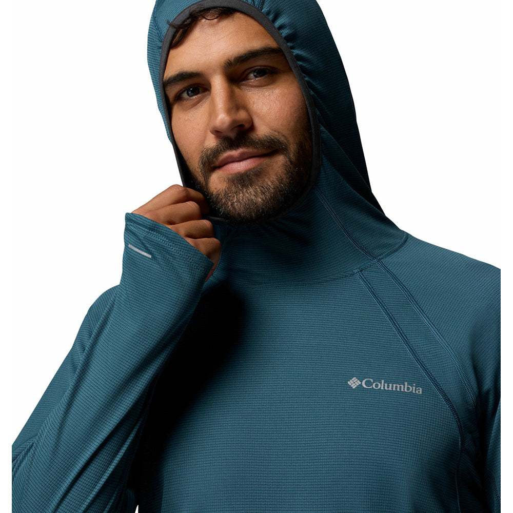 Jaket Hoodie Olahraga - Columbia Men's Stealth Spring™ Long Sleeve Hoodie (Everblue, Shark)