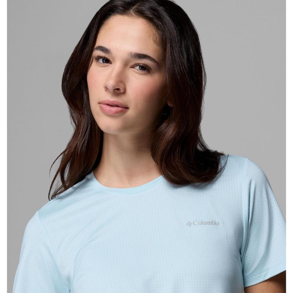 Columbia Women's Wild Springs Short Sleeve Shirt (Marine Light)