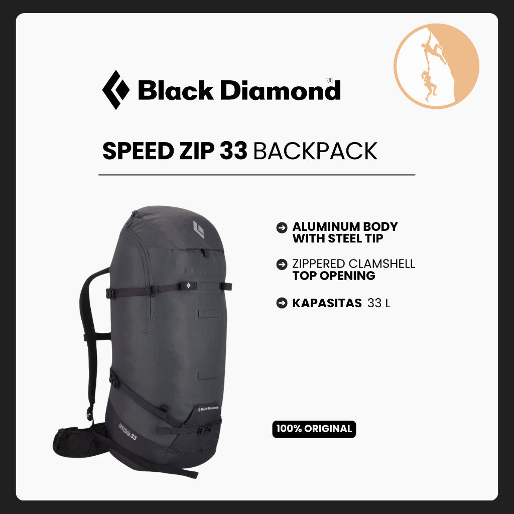 Black Diamond Speed Zip 33 Backpack Graphite - Tas Gunung