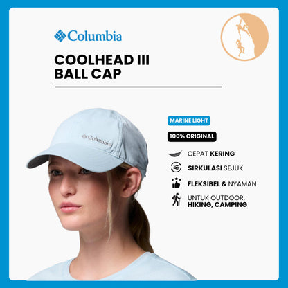 Topi Hiking Outdoor - Columbia Coolhead III Ball Cap (Marine Light)