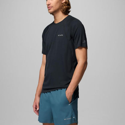 Kaos Olahraga Pria - Columbia Men's Stealth Spring Short Sleeve Shirt (Black)