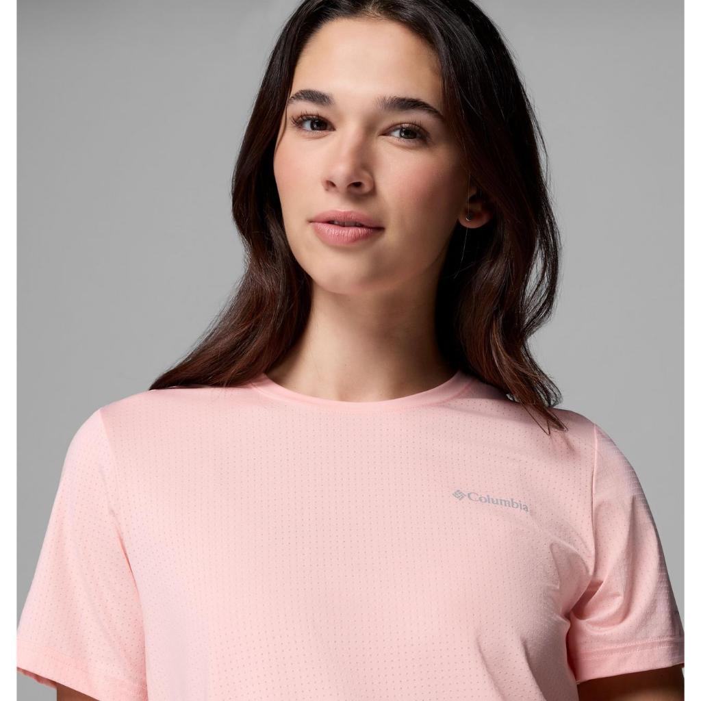Columbia Women's Wild Springs Short Sleeve Shirt (Pink Sand)