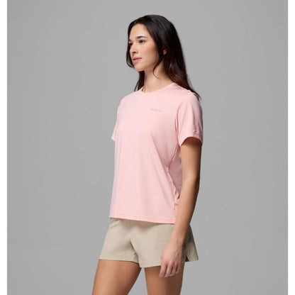 Columbia Women's Wild Springs Short Sleeve Shirt (Pink Sand)