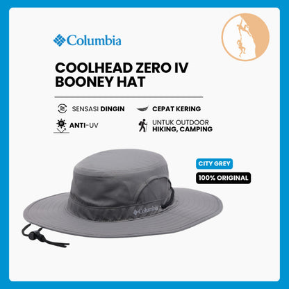 Topi Booney Hiking - Columbia Coolhead Zero IV Booney Hat (City Grey)