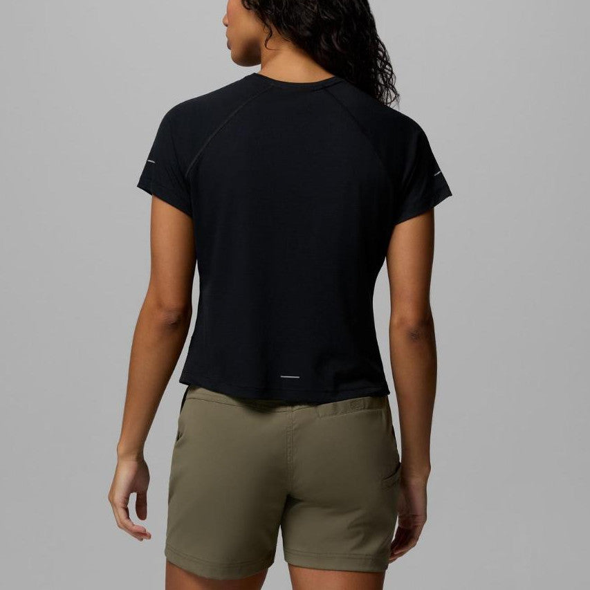 Kaos Olahraga Wanita - Columbia Women's Stealth Spring Short Sleeve Shirt (Black)