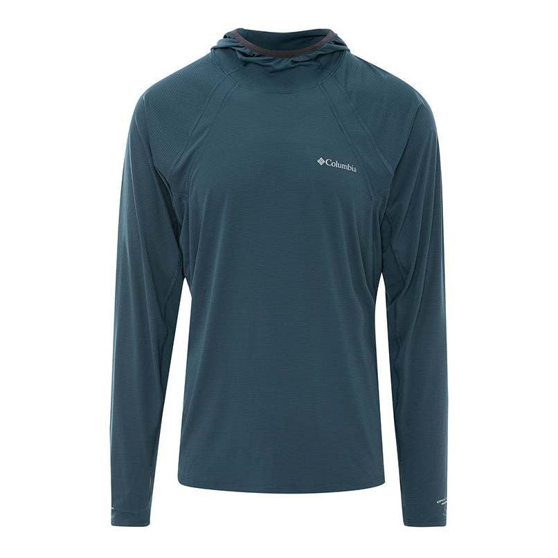 Jaket Hoodie Olahraga - Columbia Men's Stealth Spring™ Long Sleeve Hoodie (Everblue, Shark)