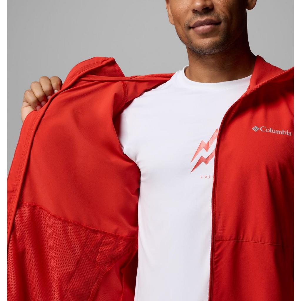 Jaket Gunung Outdoor - Columbia Men's Trailborne Jacket (Super Sonic)