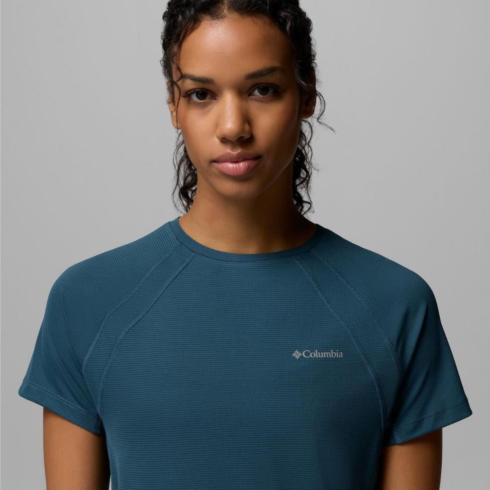 Kaos Olahraga Wanita - Columbia Women's Stealth Spring Short Sleeve Shirt (Everblue)