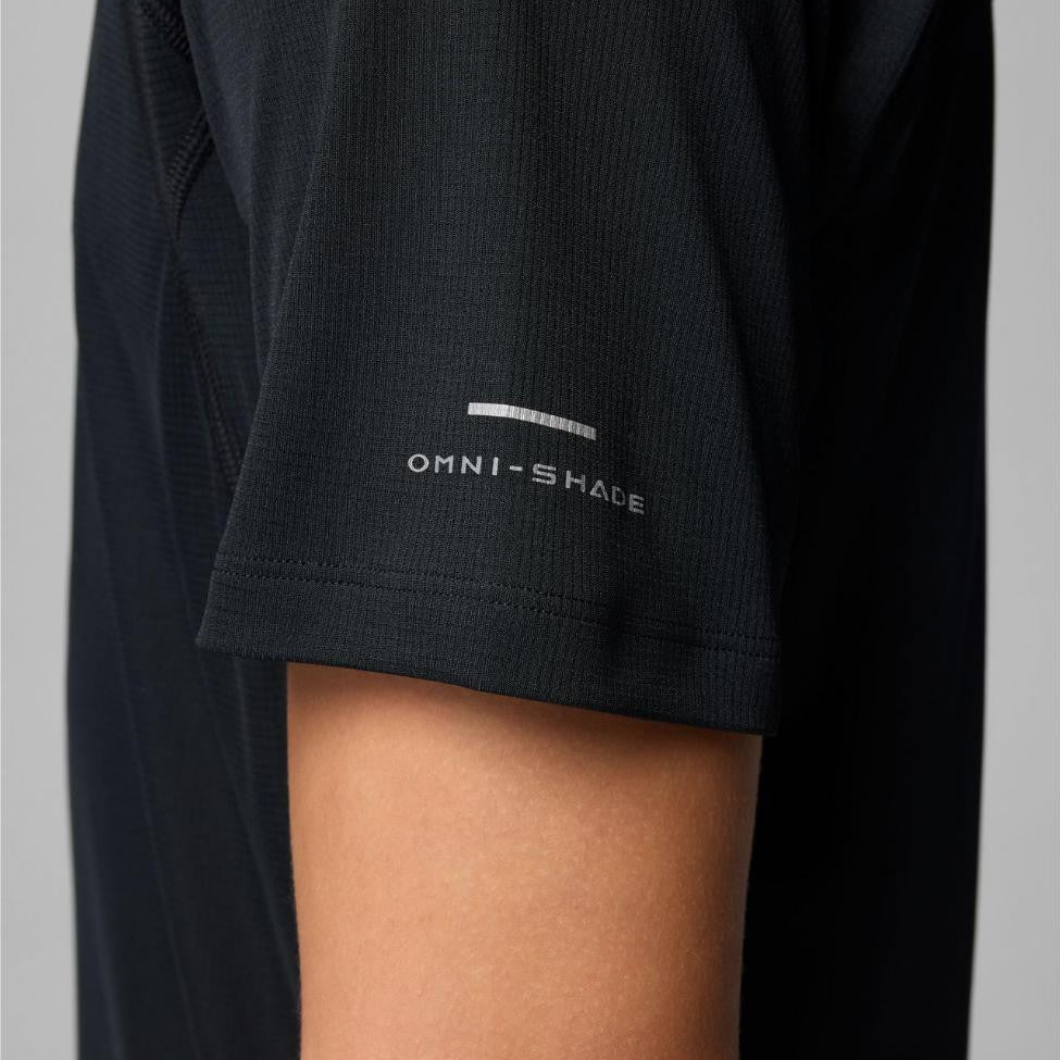 Kaos Olahraga Pria - Columbia Men's Stealth Spring Short Sleeve Shirt (Black)