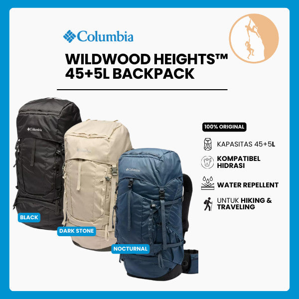 Tas Gunung Ransel Unisex - Columbia Wildwood Heights 45L+5L Backpack