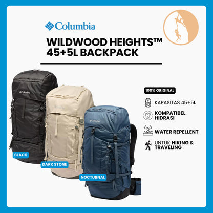 Tas Gunung Ransel Unisex - Columbia Wildwood Heights 45L+5L Backpack