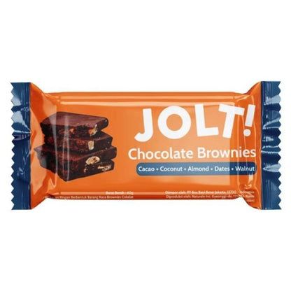 JOLT ! Chocolate Brownies Protein Bar 40gram - Snack Sehat/Cemilan Olahraga/Organic Meal