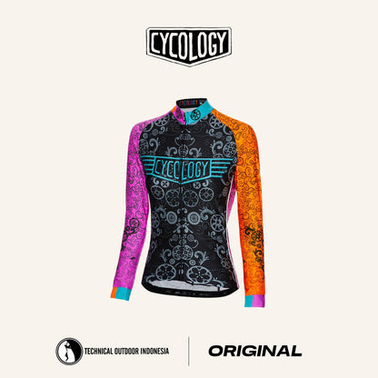 Cycology Extra Lucky Chain Ring Women's Long Sleeve Cycling Jersey