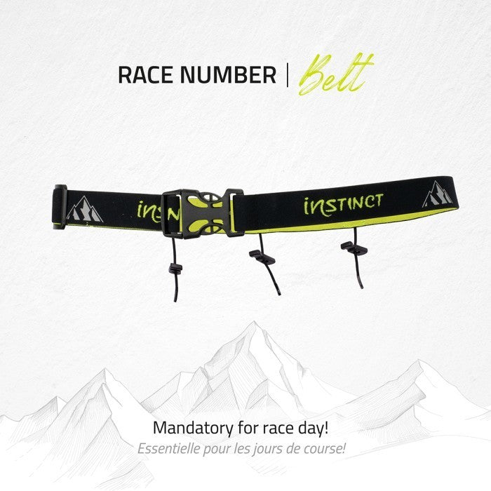 Instinct Trail Race Number Belt
