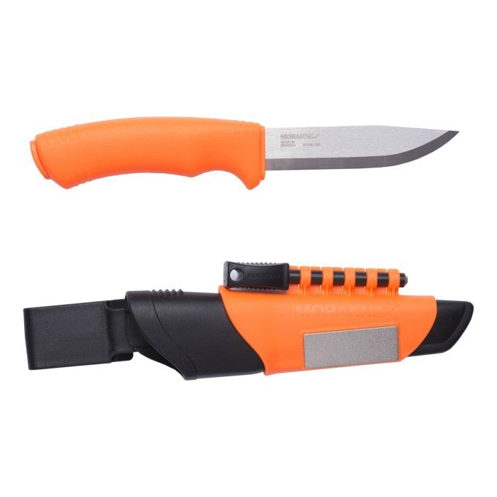 Pisau Morakniv Bushcraft Survival Hi-Vis Orange (S) - Stainless Steel