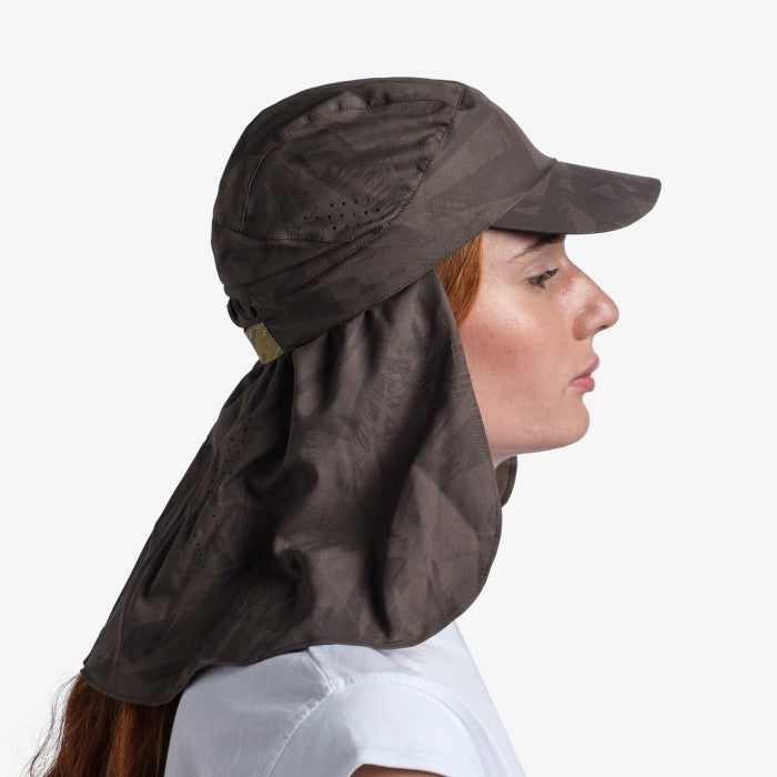 Topi Lari/Hiking - Buff Original Pack Sahara Cap Acai Khaki