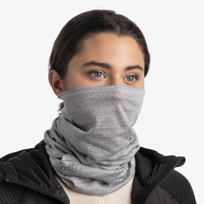 Buff Merino Lightweight Neckwear Solid Light Grey