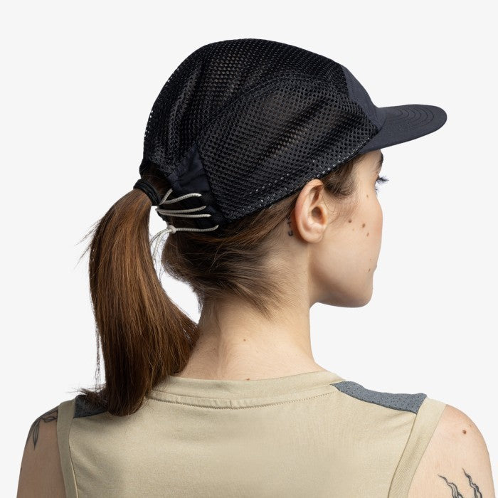 Topi Buff Original - 5 Panel Air Cap Saret Black