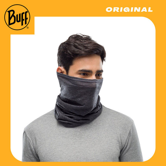 Buff Merino Lightweight Neckwear Solid Grey