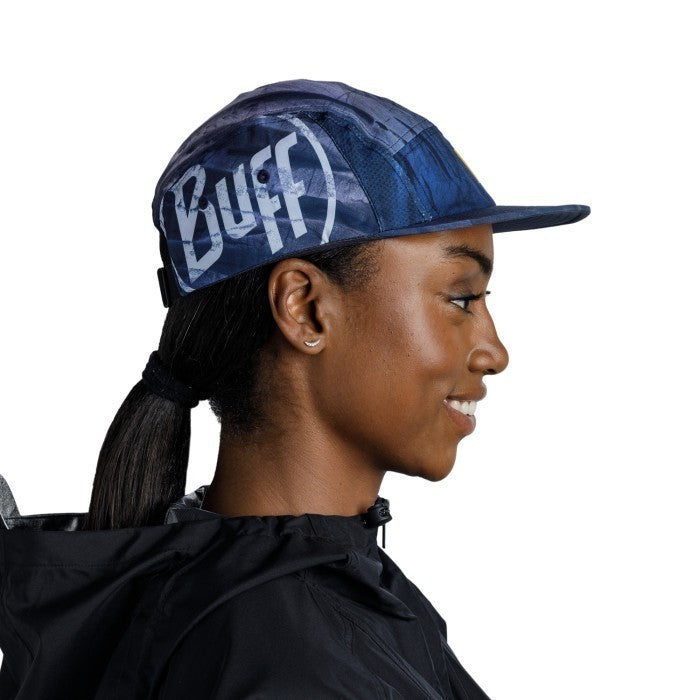 Topi Buff Original - 5 Panel Go Cap Arius Blue