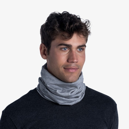 Buff Merino Lightweight Neckwear Solid Light Grey