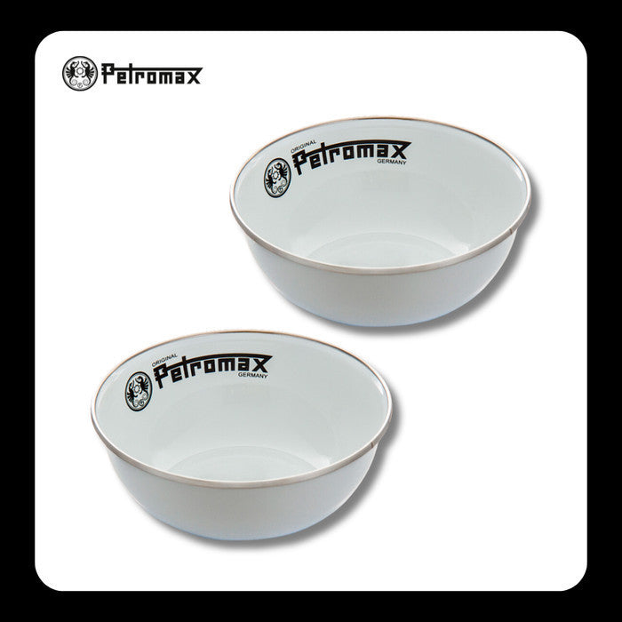 Mangkok Enamel Outdoor - Petromax Enamel Bowls White (2pcs)
