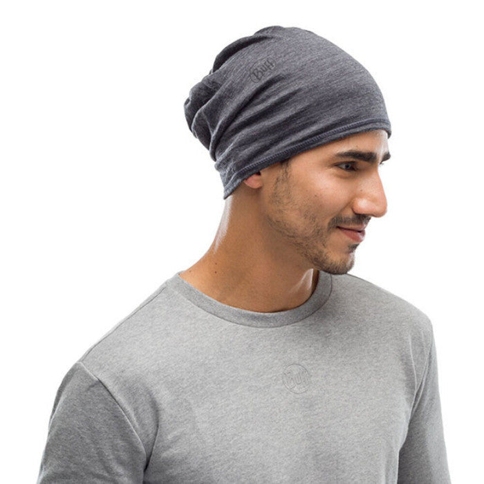 Buff Merino Lightweight Neckwear Solid Grey