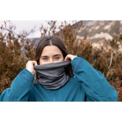 Buff Merino Lightweight Neckwear Solid Light Grey