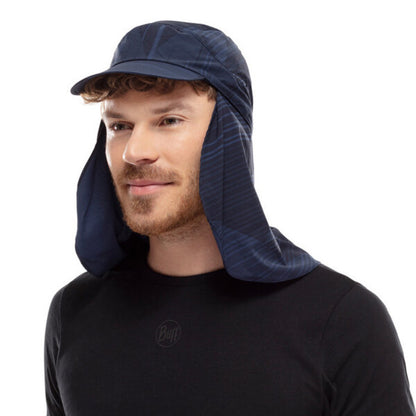 Topi Lari/Hiking - Buff Original Pack Sahara Cap Grevers Navy