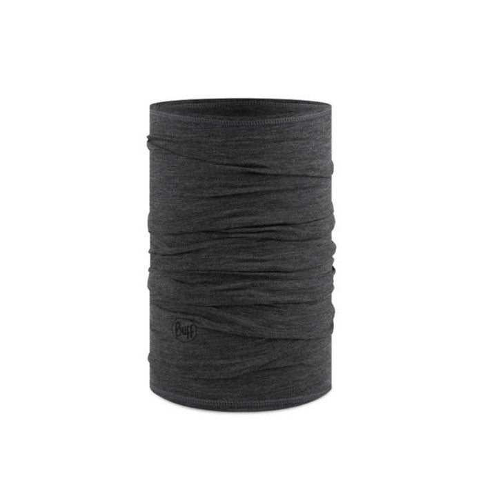 Buff Merino Lightweight Neckwear Solid Grey