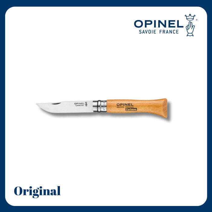 Opinel N°06 Carbon Steel Folding Knife - Pisau Lipat Outdoor