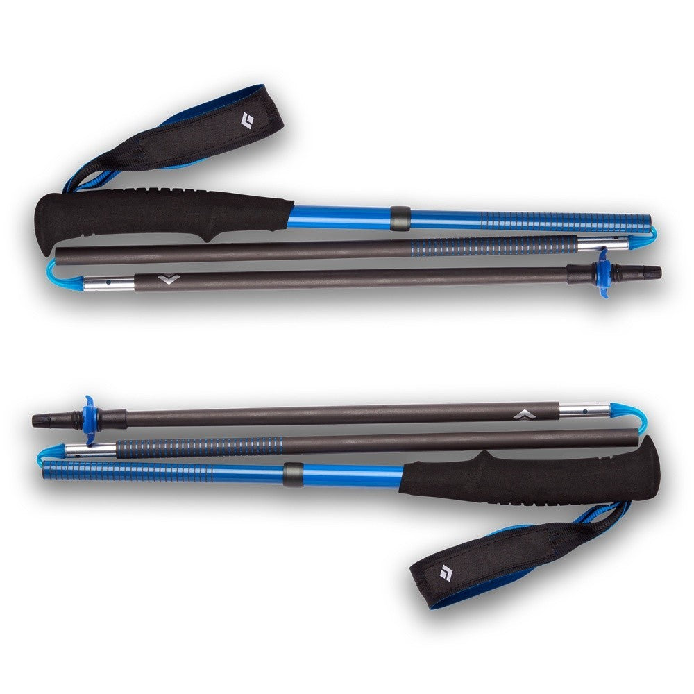 Trekking Pole Lari - Black Diamond NEW Distance Carbon Z Poles Ultra Blue