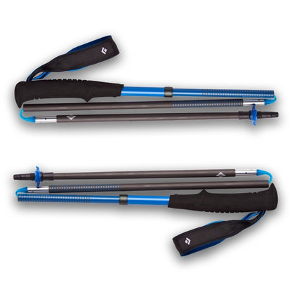 Trekking Pole Lari - Black Diamond NEW Distance Carbon Z Poles Ultra Blue